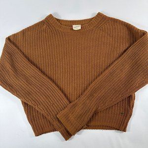 Activeride Women's Brown Boxy Fall Knit Chunky Sweater Sz S